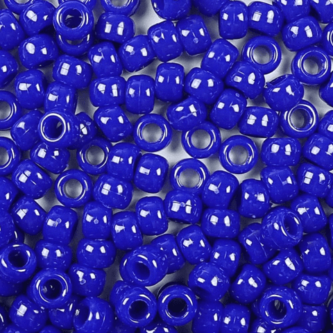 Royal Blue Beads For Wishbone (4Pcs) Rubber Bands